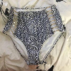 American eagle hi wasted bikini bottoms